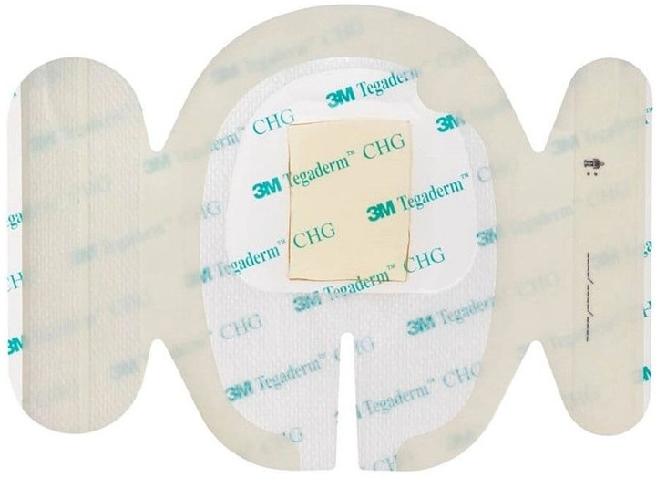 Tegaderm CHG Chlorhexidine Gluconate I.V. Clear Film Stabilizer (8.5 cm x 11.5 cm) 1657R