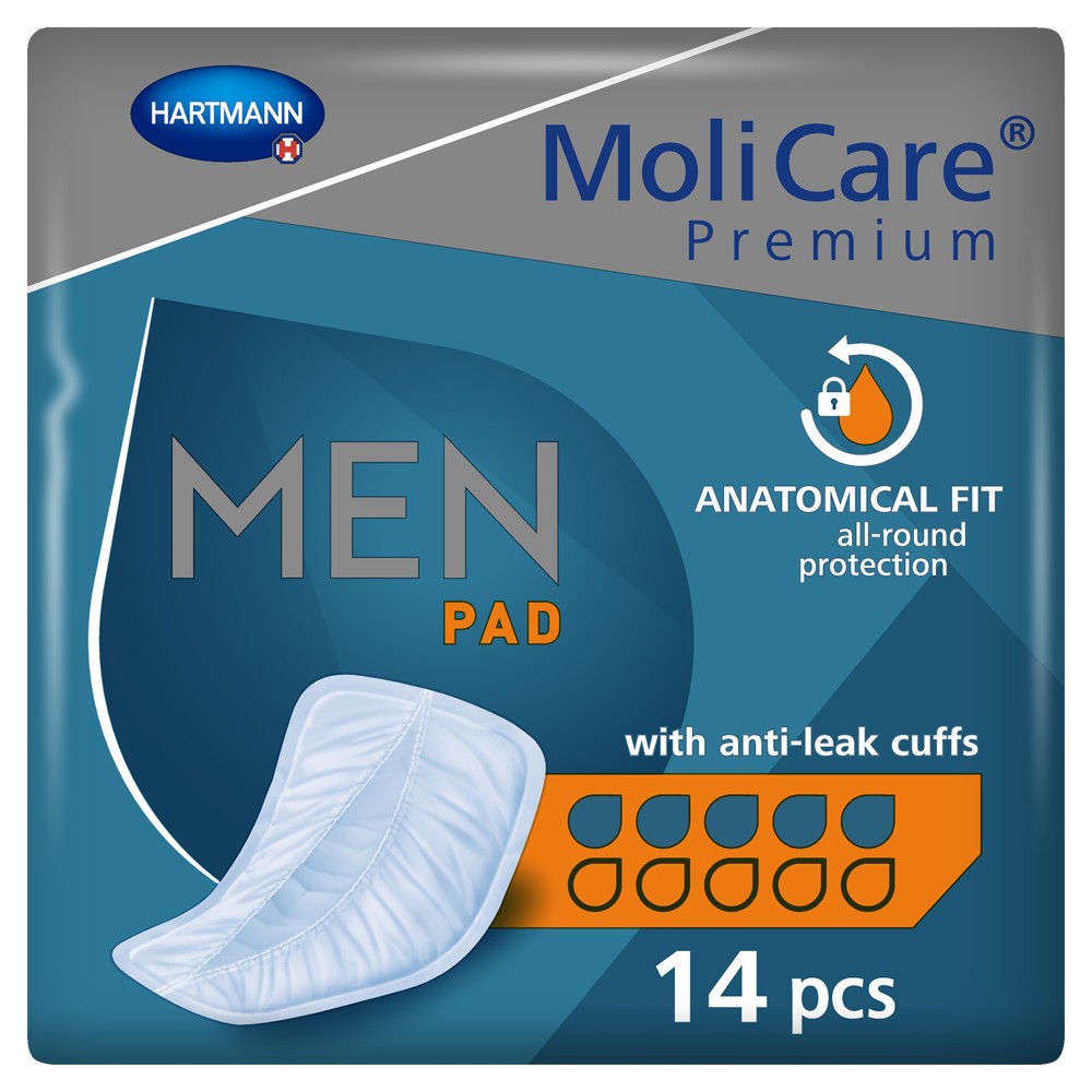 MoliCare Premium Men damla- Erkek mesane pedi,aktif  - Pad 5 14 lü