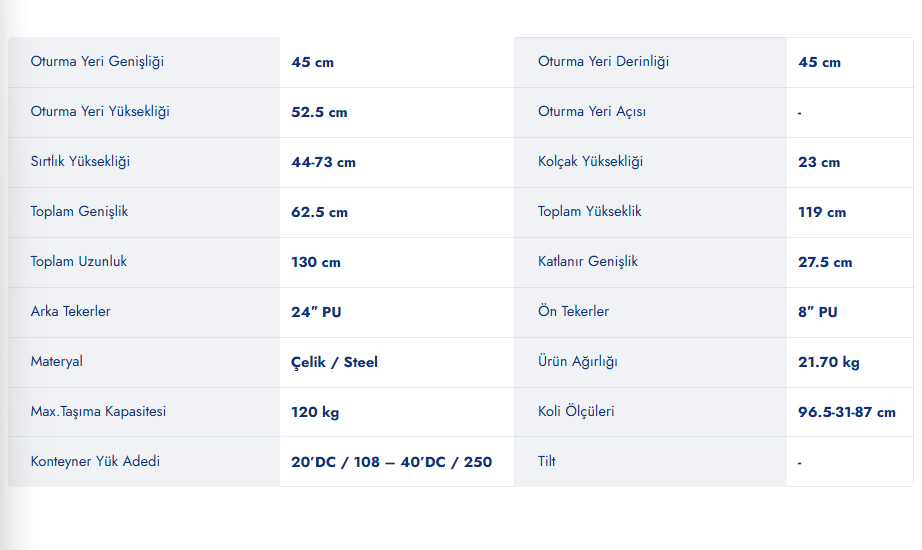 G124e Multi-Fonksiyonel Pediatrik Tekerlekli Sandalye