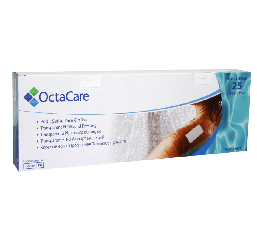 OctaCare Şeffaf Yara Örtüsü - 21930	9 cm x 30 cm	25 Adet