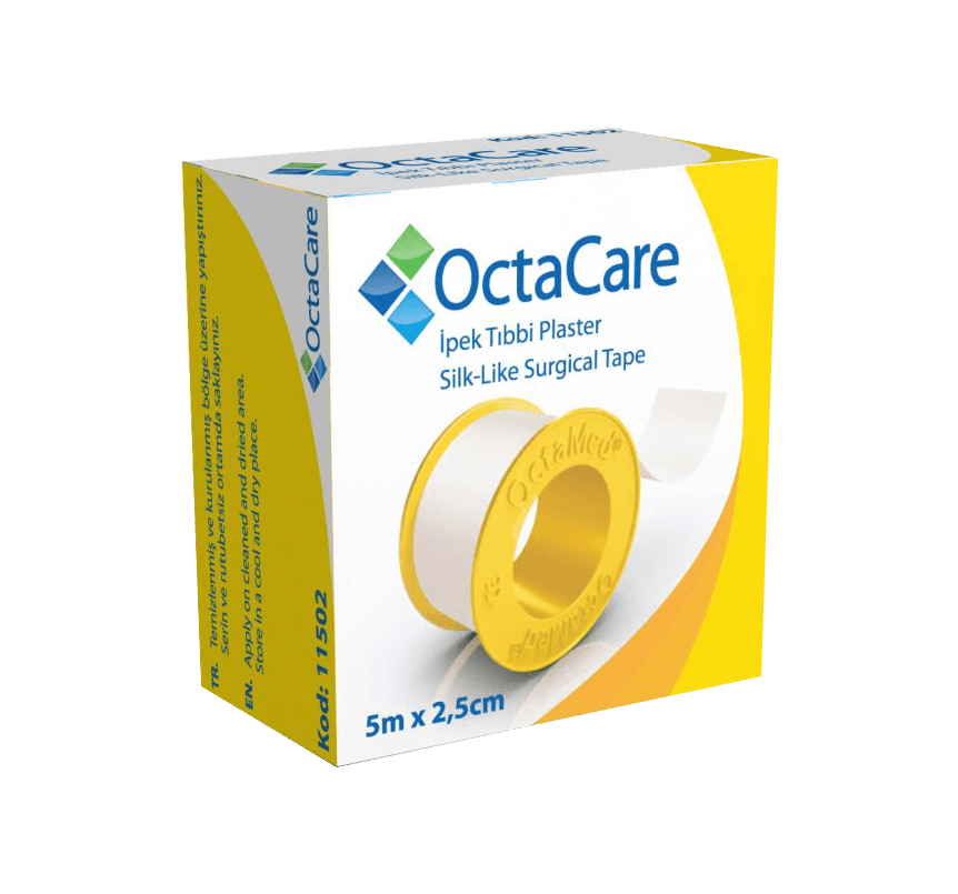 Octacare İpek Tıbbi Flaster - 5m x 2.5 cm