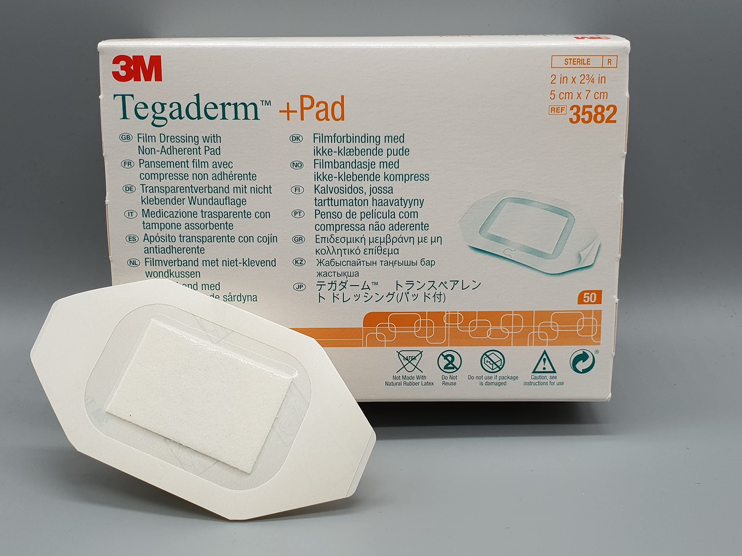 Tegaderm+Pad Şeffaf Yara Örtüsü 5cm x 7 cm 3582 1 Adet