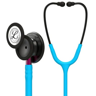 Littmann Steteskop Classic III  / 3M Türkiye Garantili , Orjinal Ürün - 5872 Turkuaz Gövde Duman Gövde Pembe Sap 00707387790424