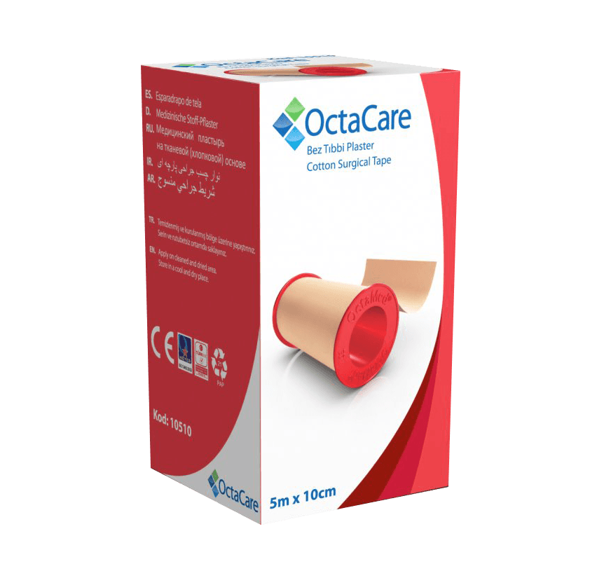 Octacare Bez Flaster - Pamuk İçerikli Koton Yapı - 5mx 10 cm