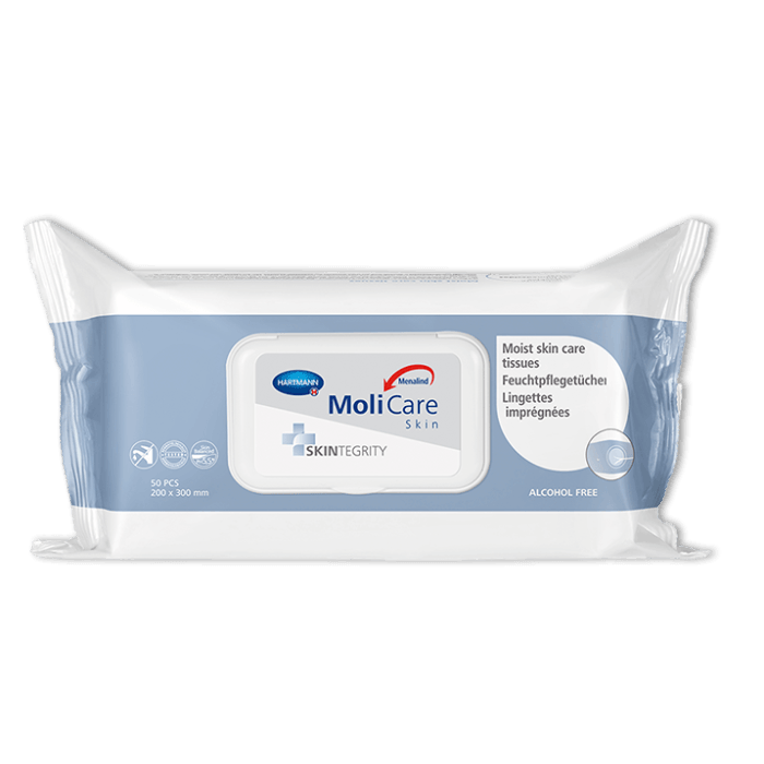 Molicare Skin Moist tissues - Bakım mendili 50'li 