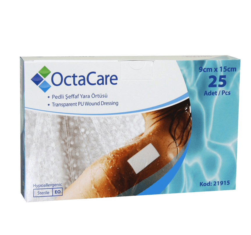 OctaCare Şeffaf Yara Örtüsü - 21915	9 cm x 15 cm	25 Adet