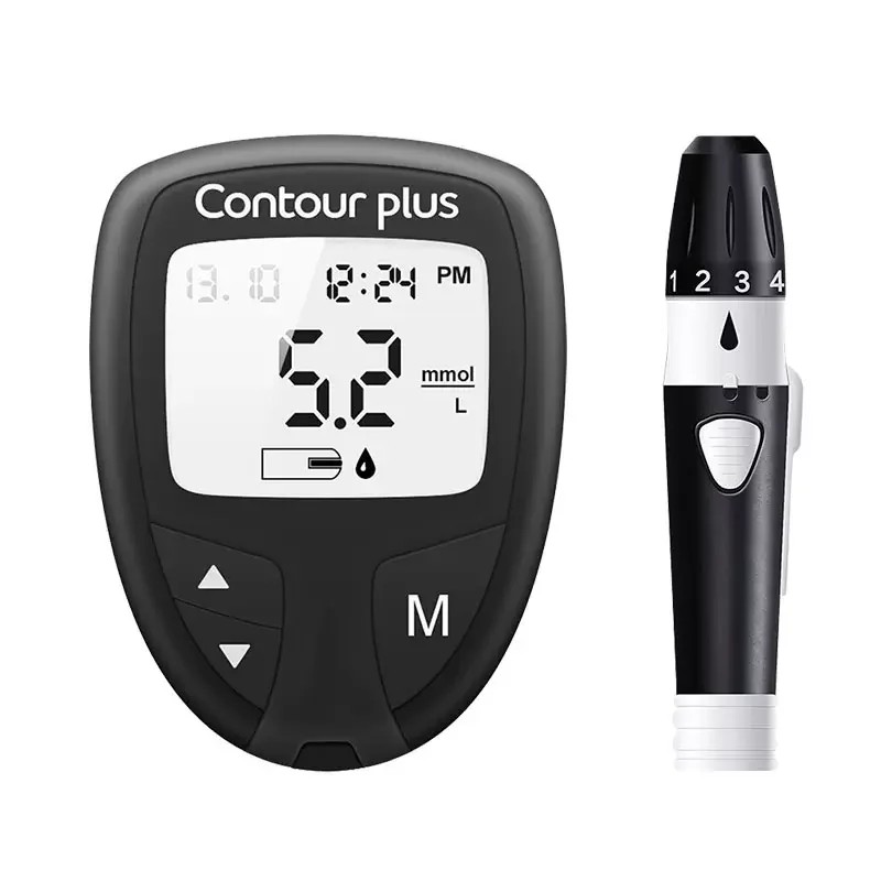 Ascensia Contour Plus Şeker Ölçüm Cihazı - Delme Kalemi ve 50 li Strip - Orjinal