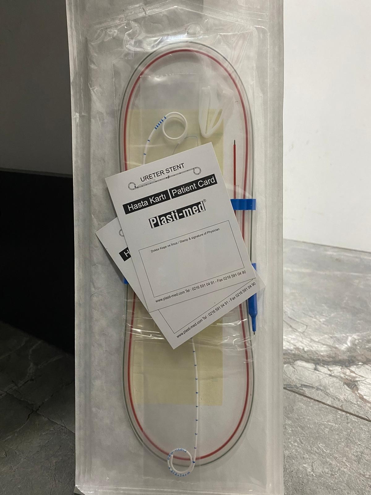 DJ Üreteral Stent Set 4.8 Fr 26 cm Bir Ucu Kapalı - Dj Katater