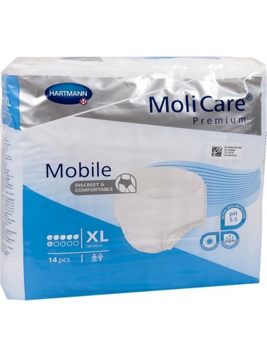 MoliCare Prem. Mobile 6 damla Külot bez MAVİ 14 lü Amb. - Xlarge