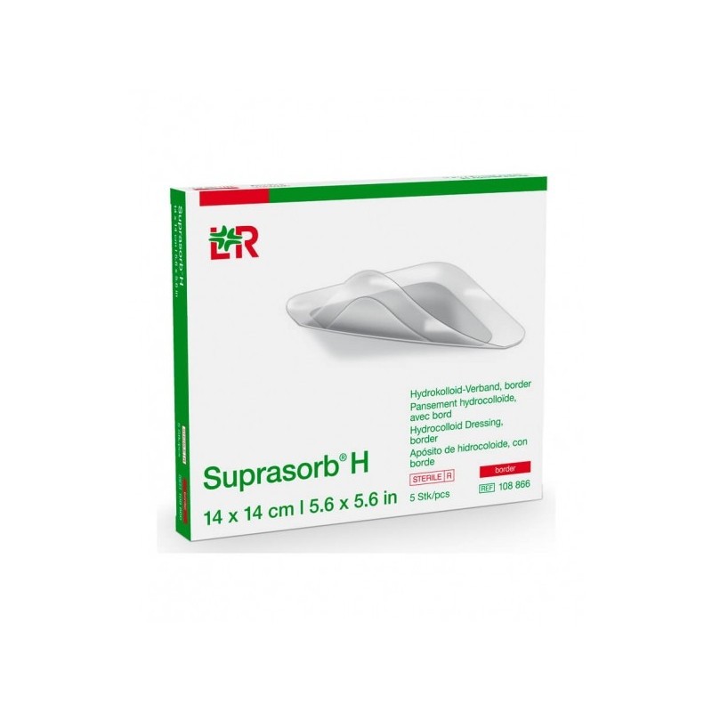 Lohmann Rauscher Suprasorb Bası ve Yara Bakım Örtüleri - 108866	Suprasorb® H Hidrokolloid Yara Örtüsü, Tekli, Border, Steril 14cm x 14cm (Comfell Muadil)