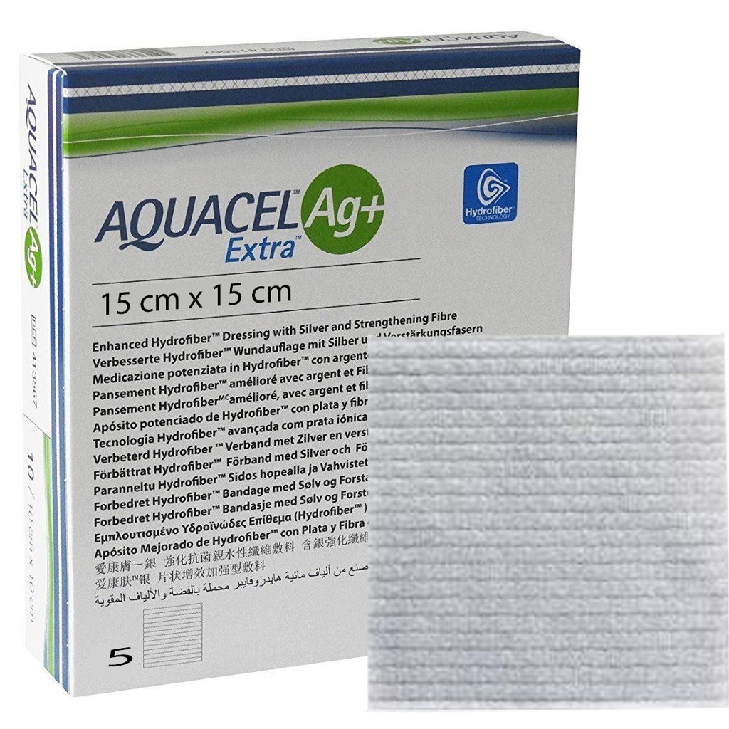 Aquacell Ag Extra Gümüş İçerikli Yara Örtüsü  - 15 cm x 15 cm