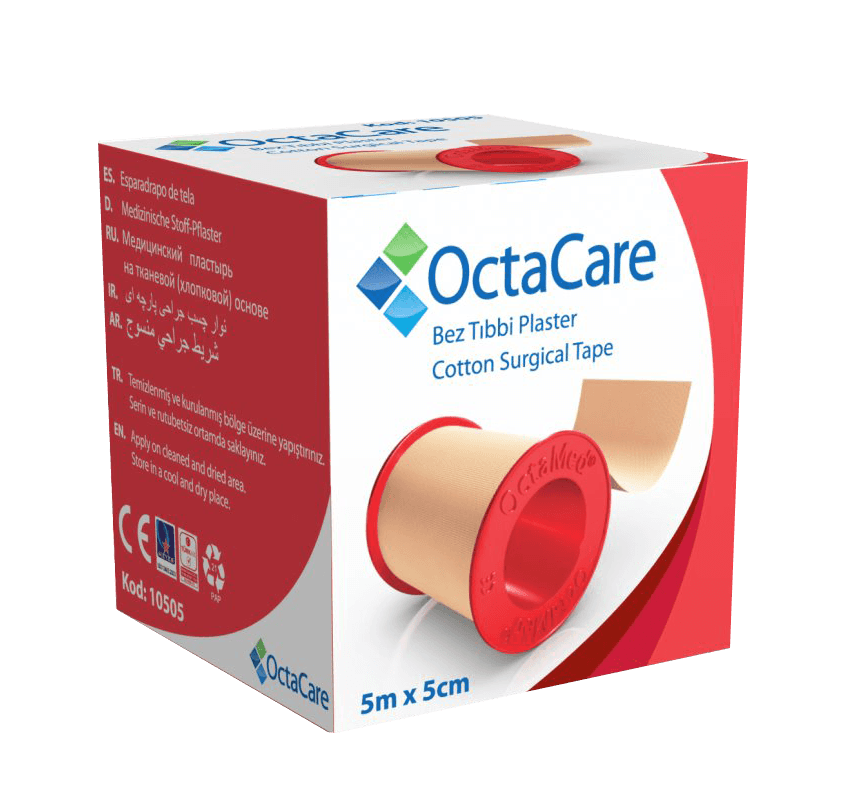 Octacare Bez Flaster - Pamuk İçerikli Koton Yapı - 5m x 5 cm