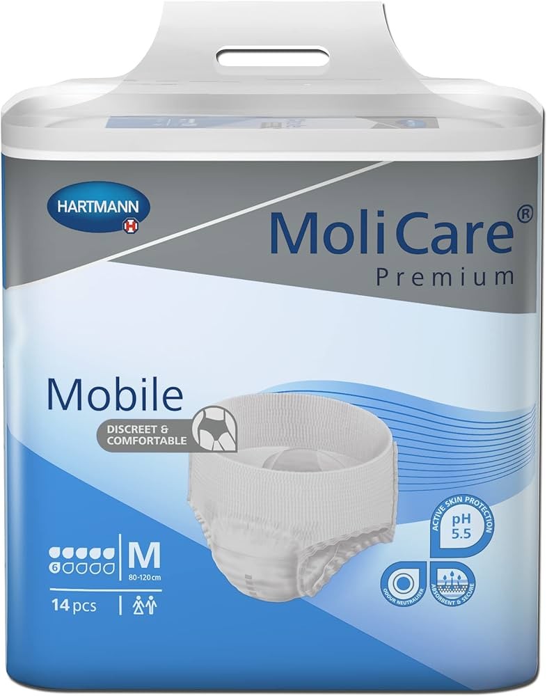 MoliCare Prem. Mobile 6 damla Külot bez MAVİ 14 lü Amb. - Medium