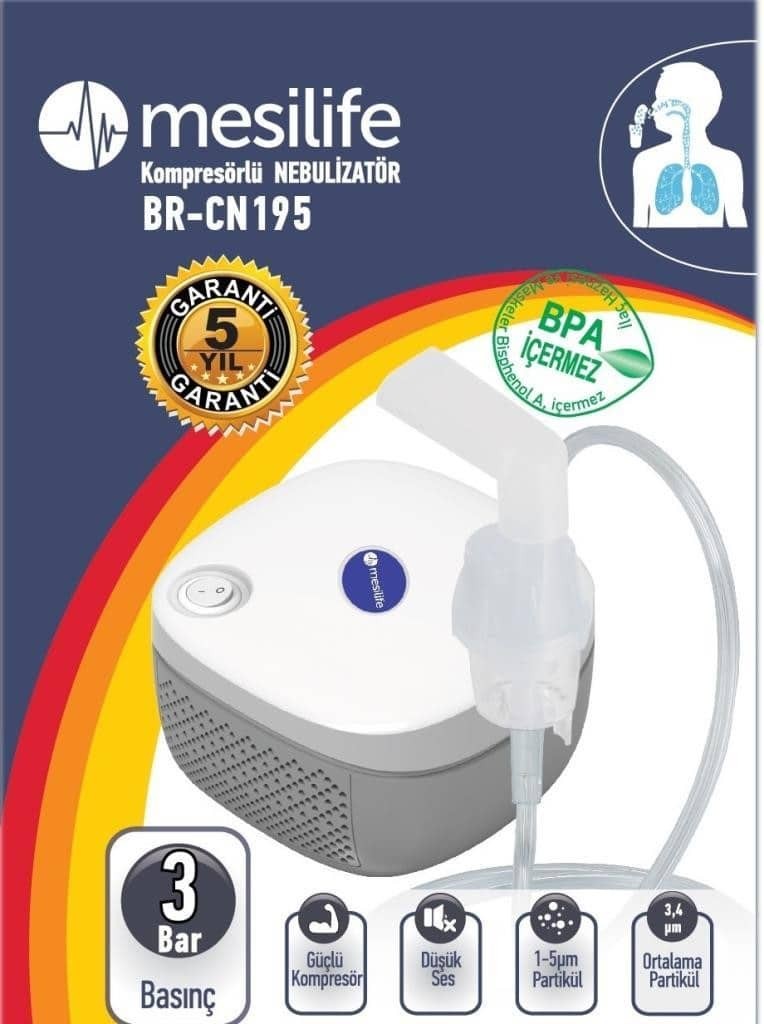 BR-CN  195 Nebulizatör Cihazı Kompresörlü