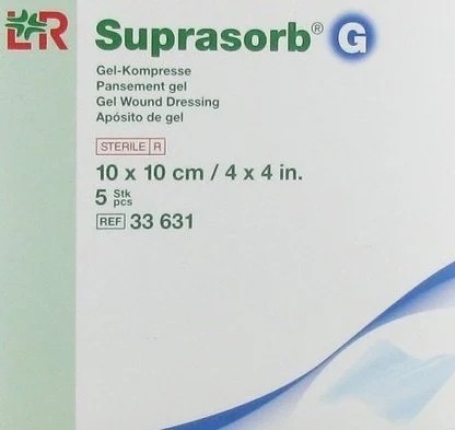 Lohmann Rauscher Suprasorb Bası ve Yara Bakım Örtüleri - 33630 Suprasorb G Mekanik Debritman Jel Pedi, Steril 5cm x 6,5cm