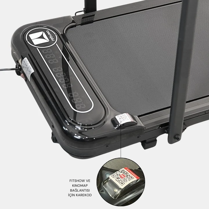 (OUTLET) Rebuwo RW12 Bluetoothlu Uzaktan Kumandalı Katlanabilir Koşu Bandı Portatif Yürüyüş Bandı 1.5 HP Motor