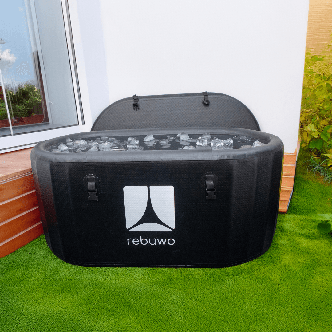 Rebuwo Sporcu Buz Küveti Büyük– 170 x 85 x 65 cm, 476 L Kapasite | Sporcular ve Soğuk Su Terapisi