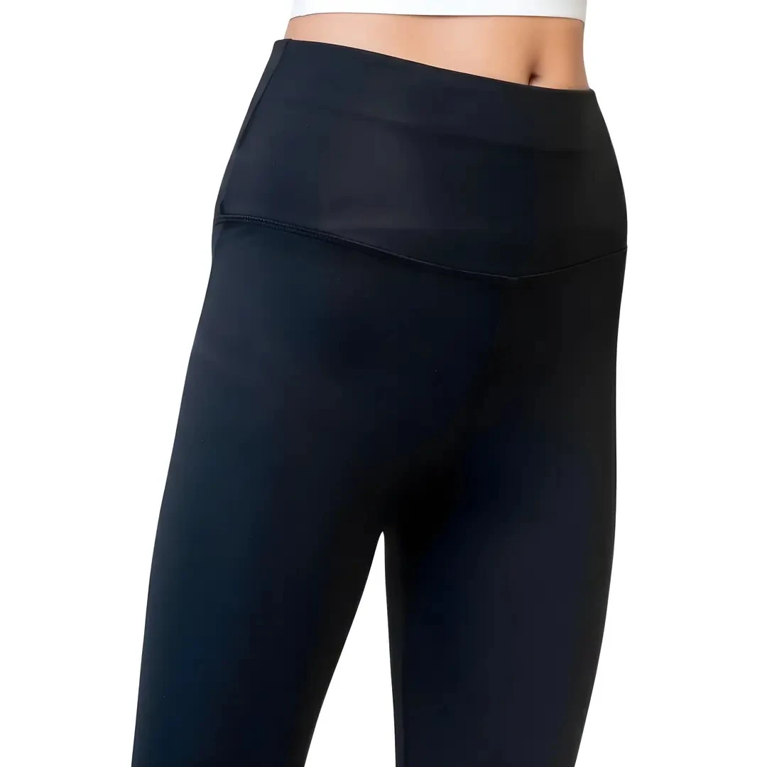 Rebuwo Siyah Yüksek Bel Toparlayıcı Likralı Tayt