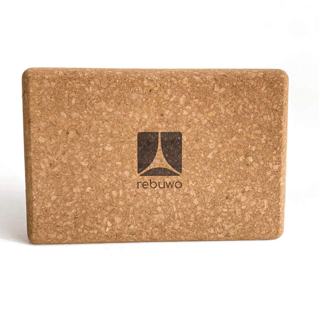 Rebuwo Doğal Mantar Yoga Bloğu, Ekstra Destek ve Stabilite, Natural Cork Yoga Block,Eco-Friendly