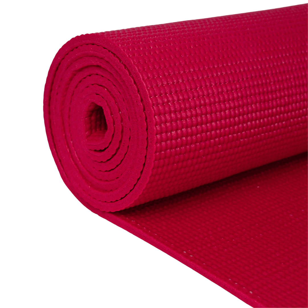 Rebuwo Pilates & Yoga Seti – Kırmızı WOQES Egzersiz Matı(6 mm) +Rebuwo Hip Thrust Kemeri+Siyah Yüksek Yoğunlukta Orta Sert Deluxe Foam Roller +Siyah 8 Kademeli Direnç Bandı + Rebuwo Squat Bantları (Mini, Light, Medium, Heavy)