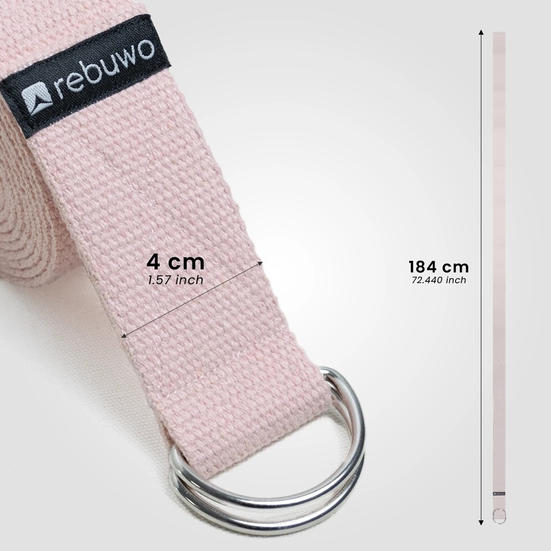 Rebuwo Yoga Kemeri 3'lü Set(Koyu Mor+Pastel Pembe+Bej)