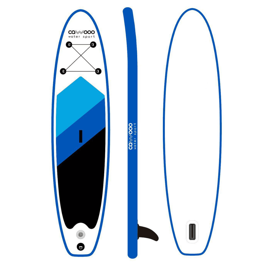 Cawooo SUP Şişme Sörf Tahtası Stand Up Paddle Board 78*320*15 cm Mavi