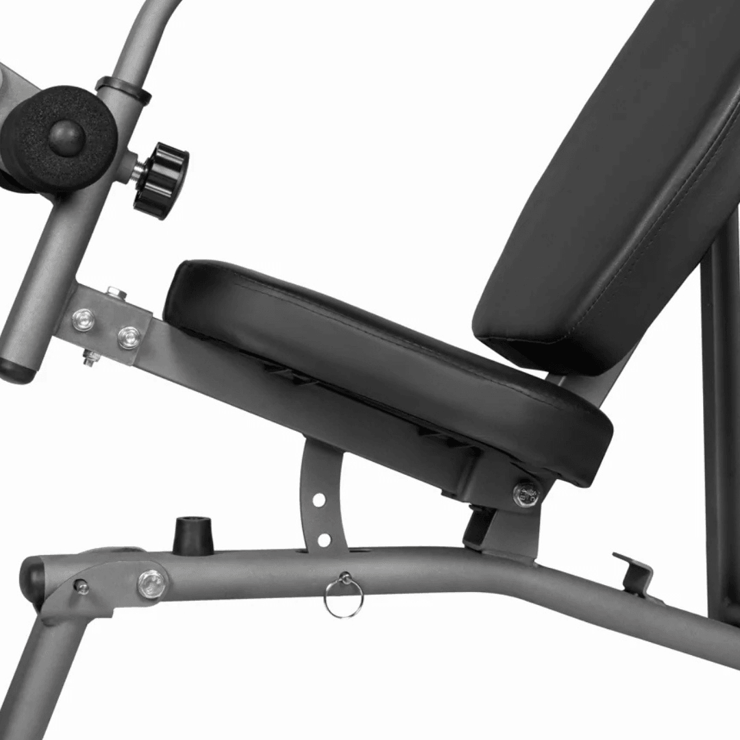 Woqes & Rebuwo Fitness Seti | Rebuwo Çok Fonksiyonlu Katlanabilir Bench Sehpası + 28 kg Ayarlanabilir Dambıl & Barbell Seti + İkili Paralel Dip Bar + WOQES 10 mm NBR Yoga Matı(Mavi)
