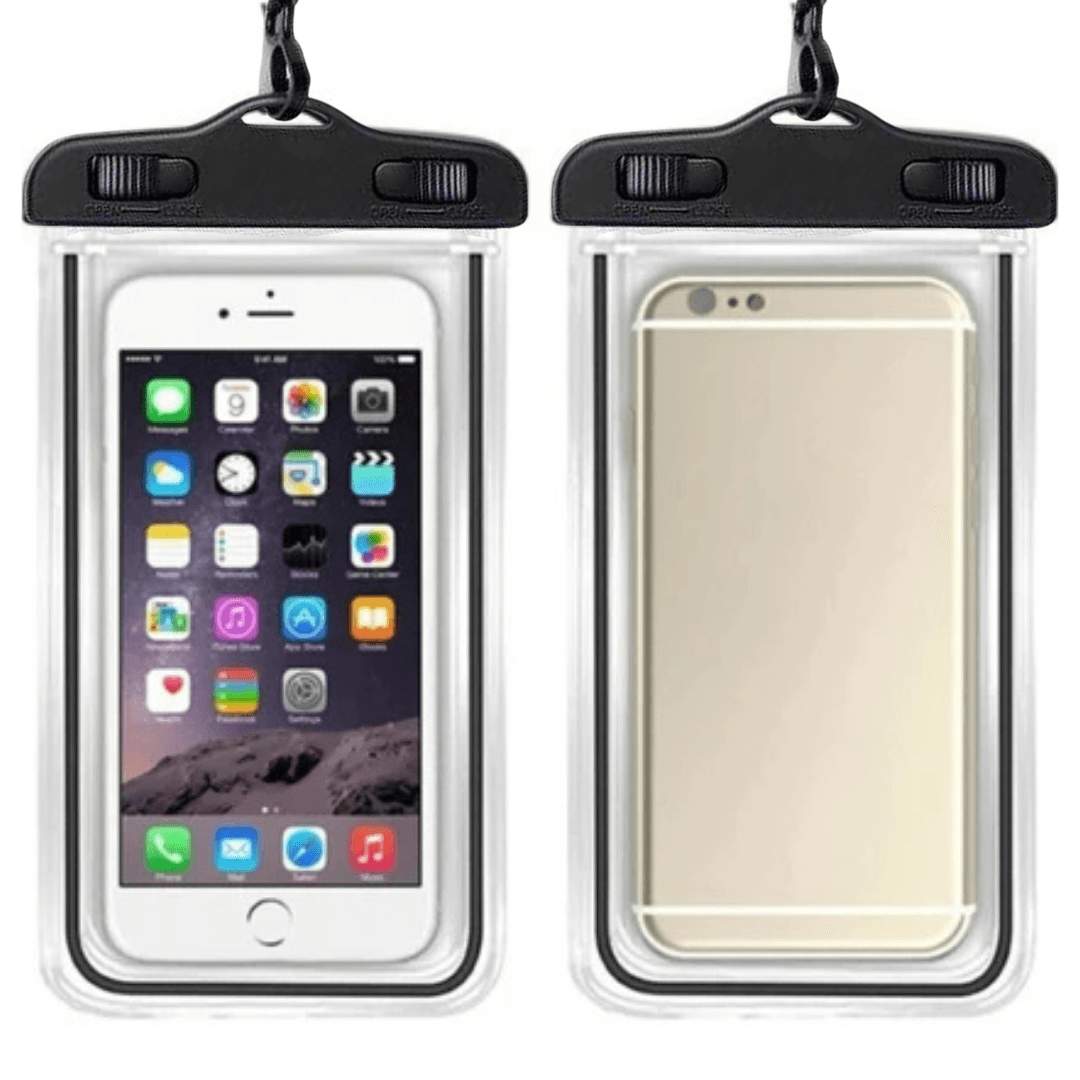 Cawooo Su Sporları, SUP, Kano ve Outdoor Aktiviteler İçin Su Geçirmez Telefon Kılıfı – Tüm Modellerle Uyumlu,Siyah