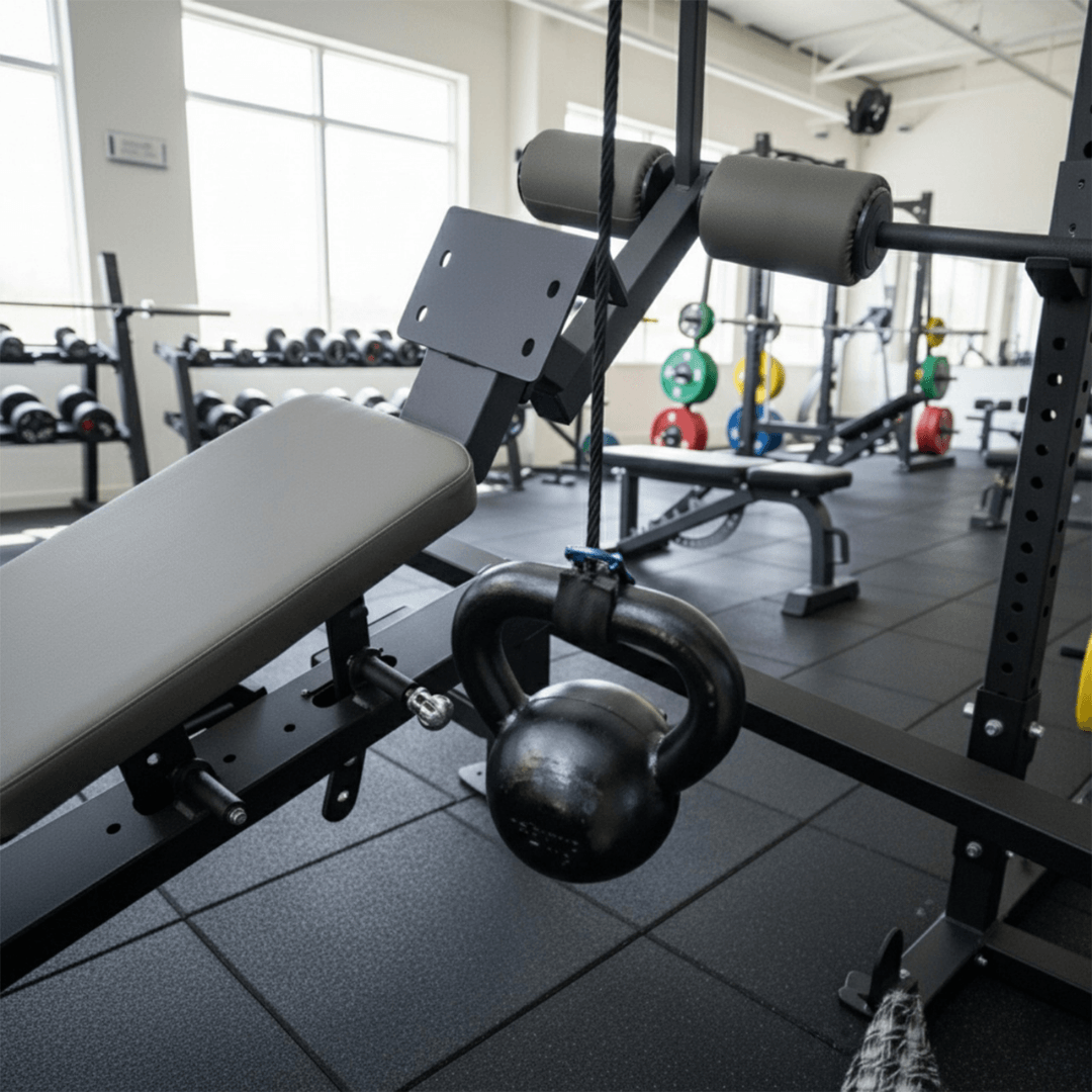 Rebuwo Ağırlık İstasyonuna Uyumlu Halatlı Makara Sistemi – Direnç ve Çekiş Antrenmanı(8 Kademeli Esneme Kayışı,Karabinalı)