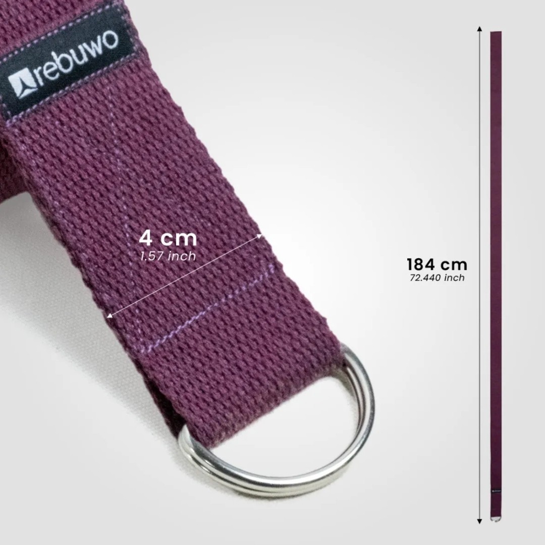 Rebuwo Yoga Kemeri 3'lü Set(Koyu Mor+Pastel Pembe+Bej)