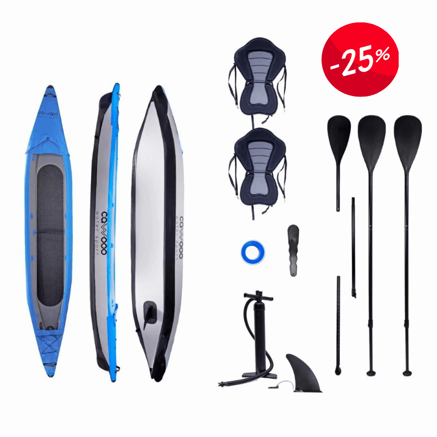 Cawooo 2 Kişilik Şişme Kano Double Sit Inflatable Kayak