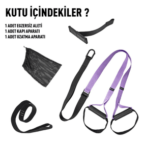 Rebuwo Suspension Trainer Cross Training Egzersiz Seti Mor