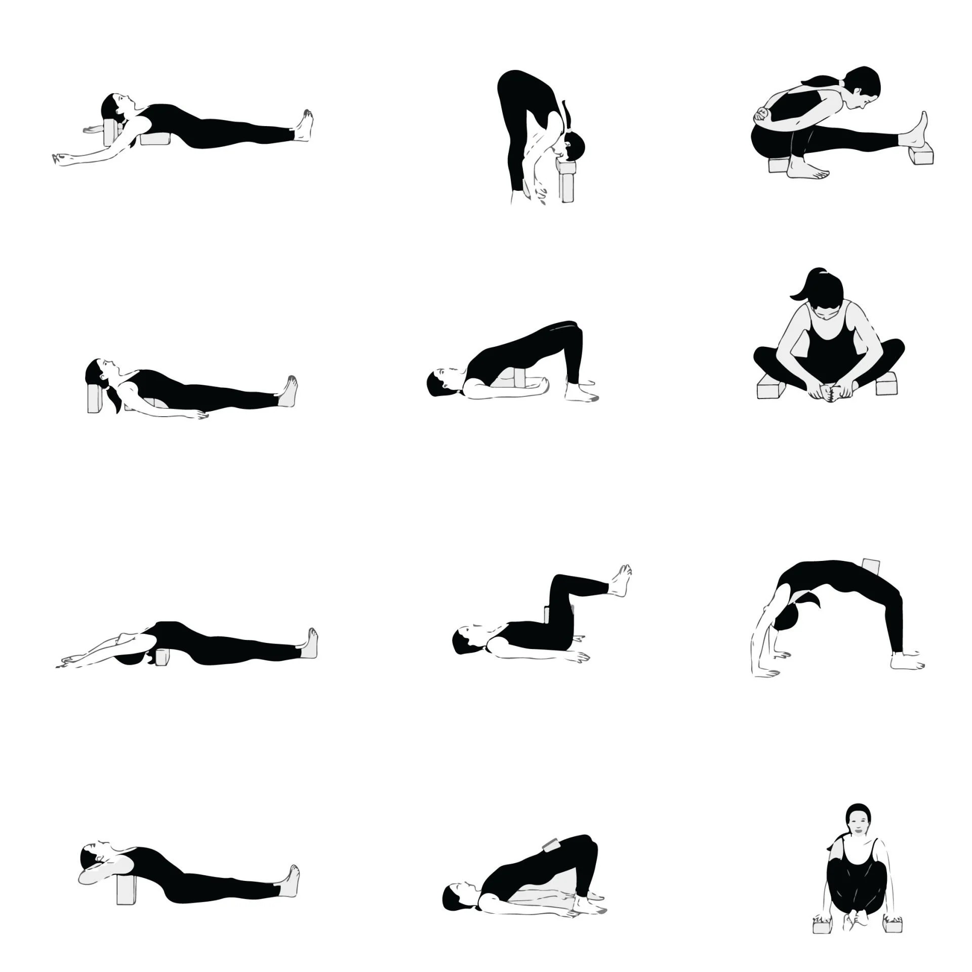 Rebuwo EPP Köpük Yoga Bloğu Yoga Block Sarı 