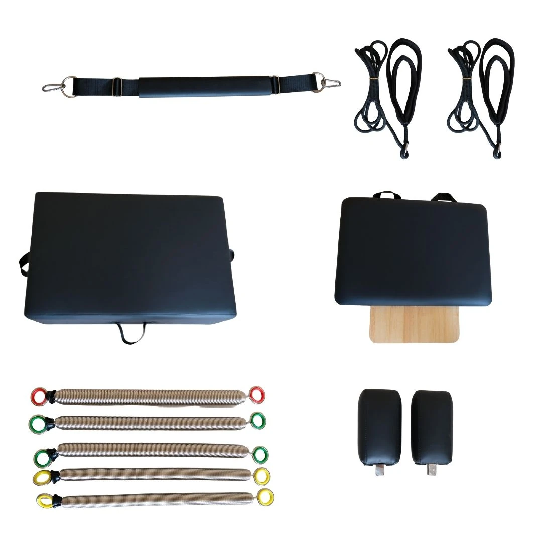 Rebuwo Profesyonel Ahşap Reformer Katlanabilir Pilates Aleti-Profesyonel ve Ev Tipi Kullanım