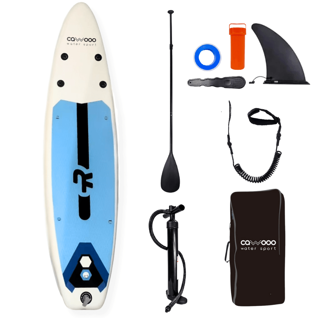 Cawooo Sup Şişme Sörf Tahtası Stand Up Paddle Board 80*320*15 Cm Açık Mavi