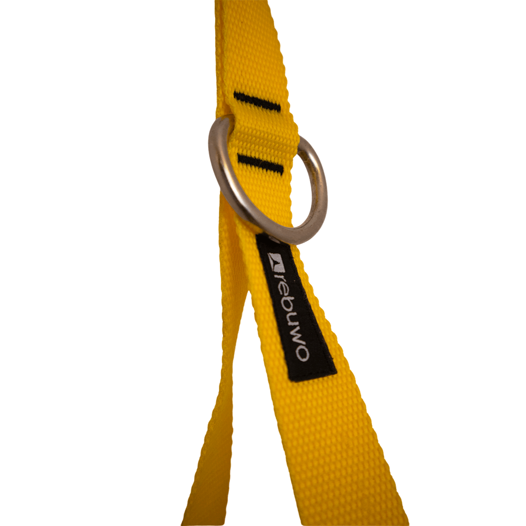 Rebuwo 3 Kademeli Ayarlanabilir Cable Cross Elciği (1 Çift) - Kahverengi Tutacaklı Sarı Fitness Ağırlık Çekiş / Reformer Egzersiz Aparatı