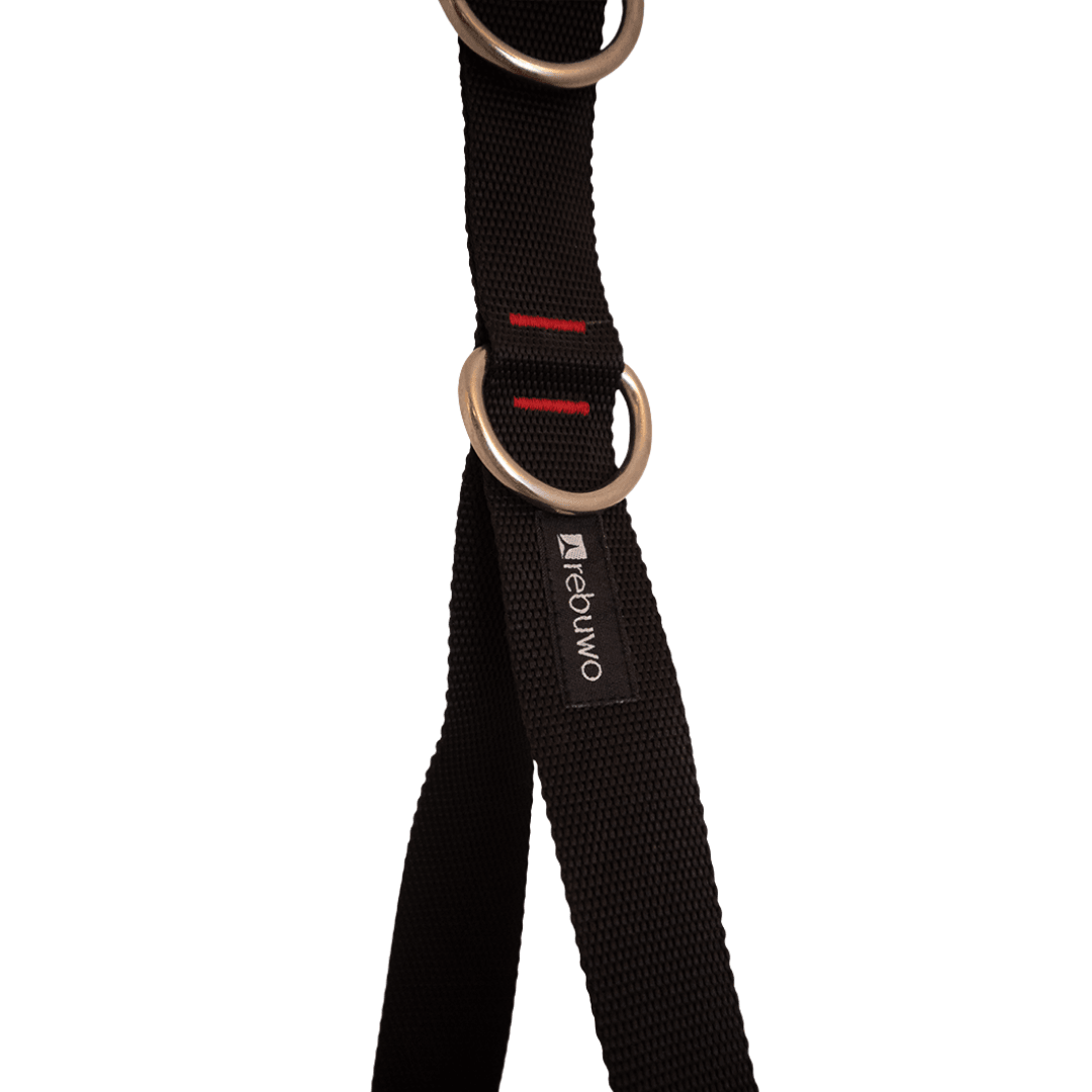 Rebuwo 3 Kademeli Ayarlanabilir Cable Cross Elciği (1 Çift) - Kahverengi Tutacaklı Siyah Fitness Ağırlık Çekiş / Reform Egzersiz Aparatı 44cm