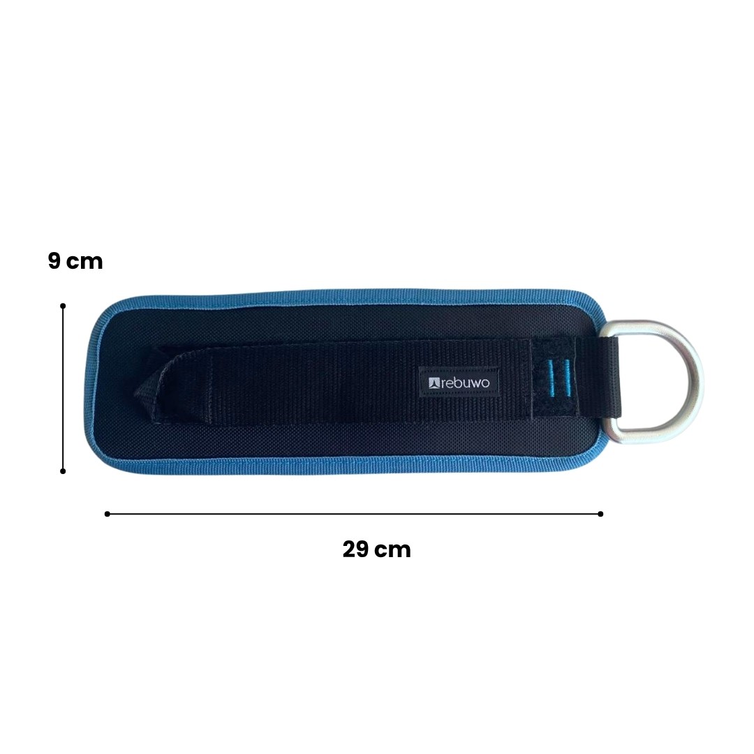 Rebuwo Tekli Cable Ayak Aparatı | D-Halkalı, Yumuşak Pedli, Ayarlanabilir Kayış