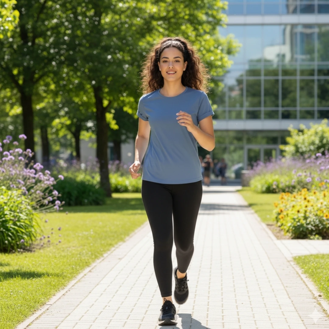 Rebuwo Kadın %100 Pamuk İndigo Tshirt - Bisiklet Yaka, Kısa Kollu, Nefes Alabilen Kumaş