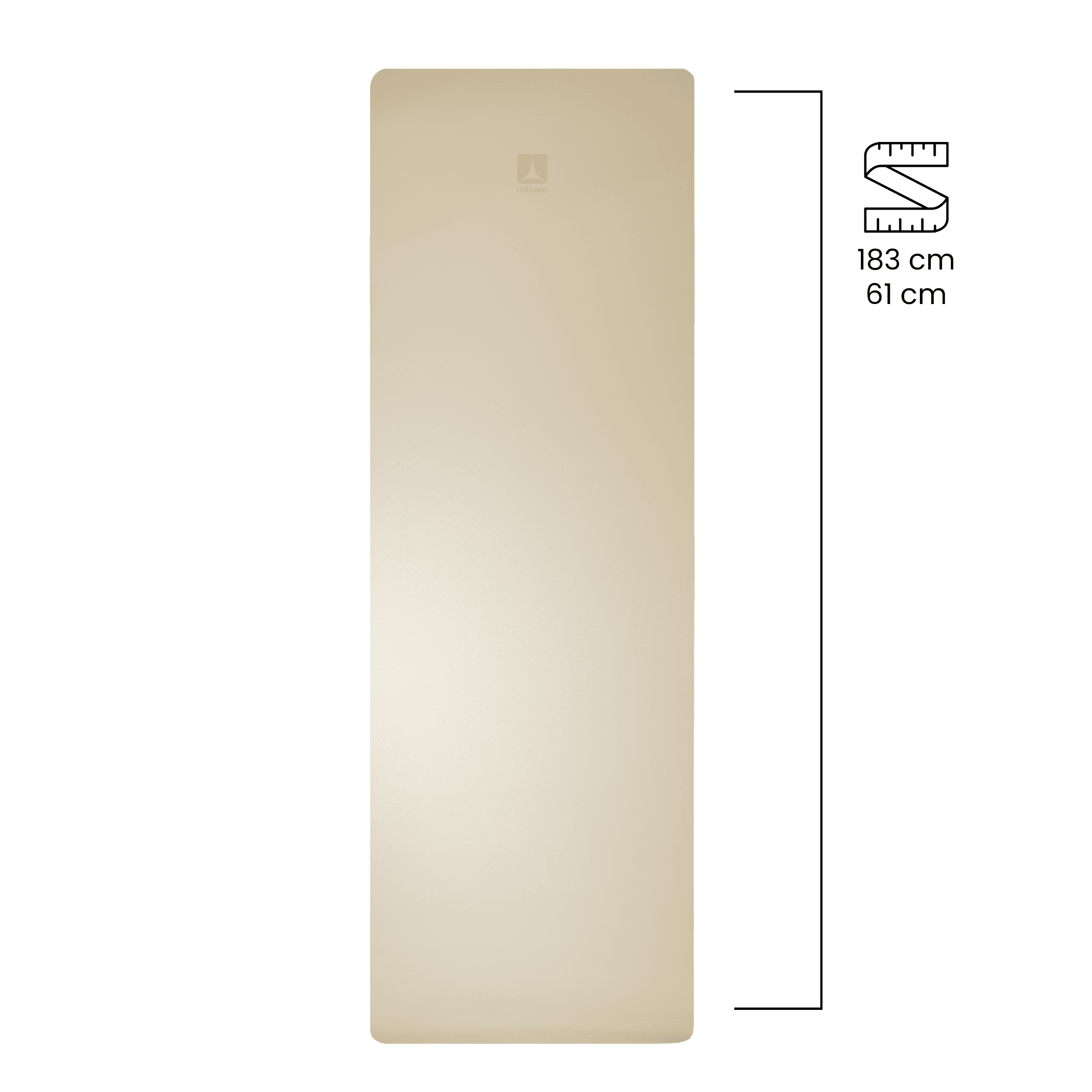 Rebuwo Çift Taraflı Armonia Yoga Pilates Matı 6mm Kaymaz Hafif Taşınabilir – Lila & Sarı (Butter Yellow)