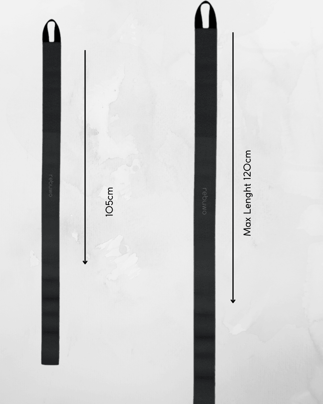 Rebuwo Resistance Strap 4.5kg - Pull Up Strap Black Set