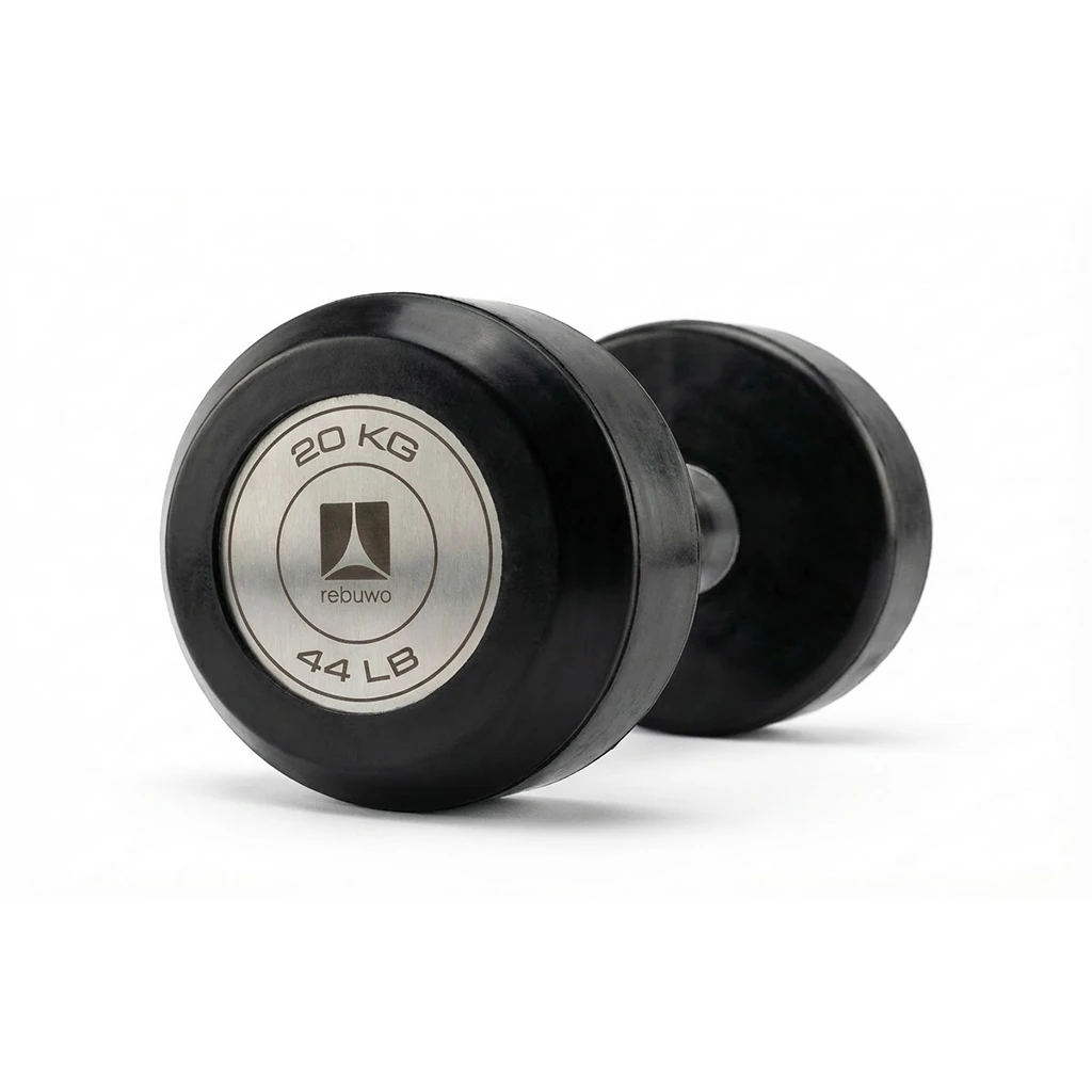 Rebuwo Profesyonel Kauçuk Kaplı Olimpik Dambıl 1 Adet 20 KG (Teşhir)