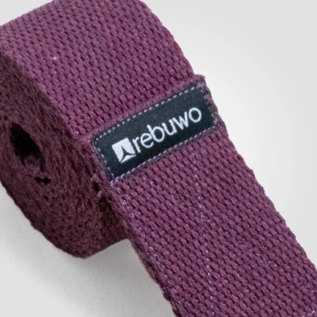 Rebuwo Yoga Kemeri 3'lü Set(Koyu Mor+Pastel Pembe+Bej)