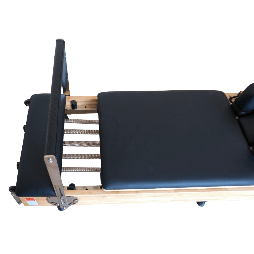 Rebuwo Profesyonel Ahşap Reformer Katlanabilir Pilates Aleti-Profesyonel ve Ev Tipi Kullanım