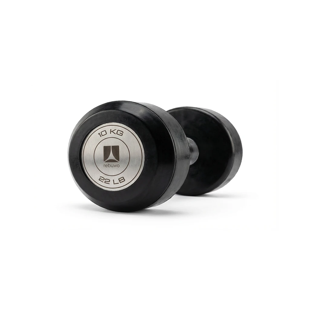 Rebuwo Profesyonel Kauçuk Kaplı Olimpik Dambıl 1 Adet 10 KG (Teşhir)