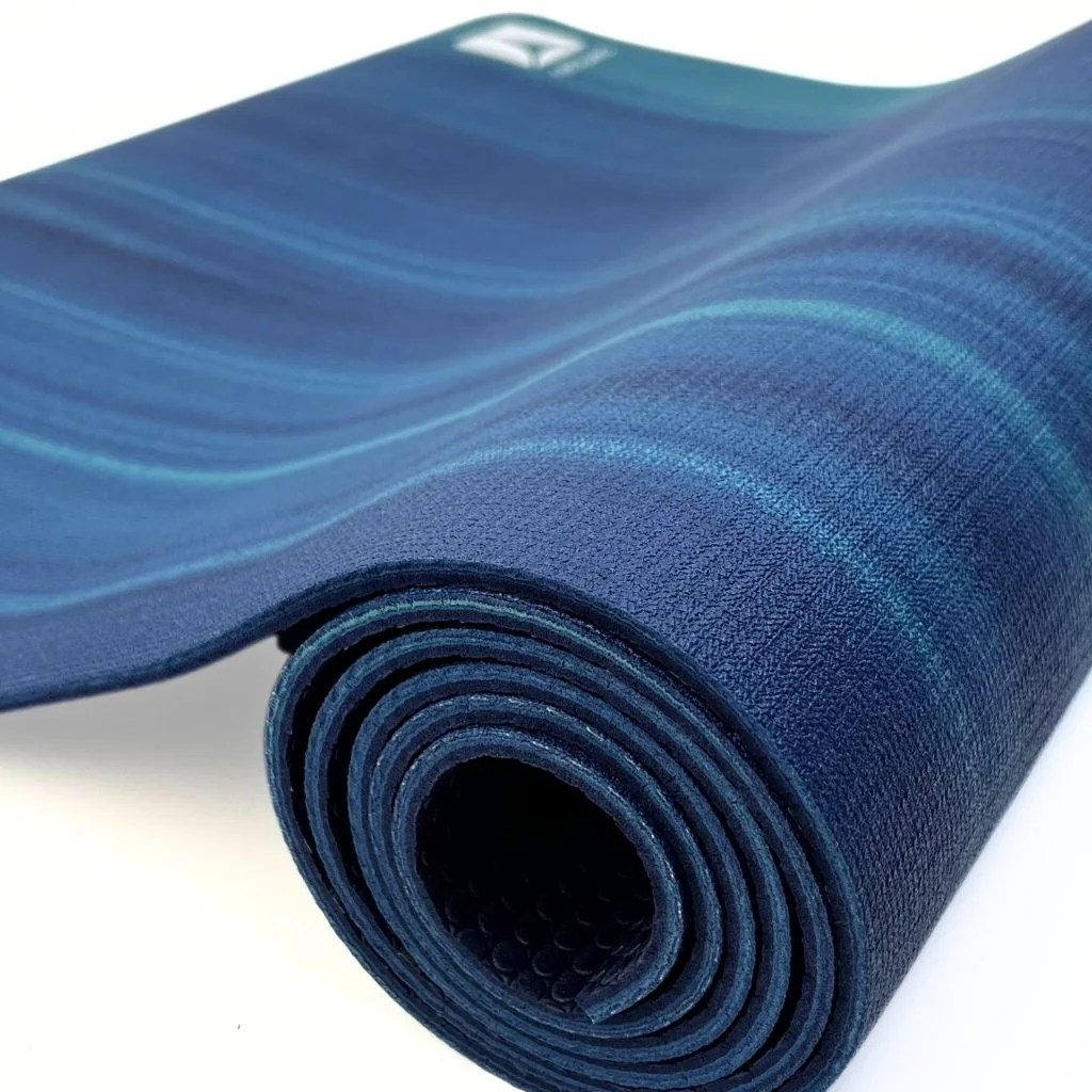 (OUTLET) Rebuwo PER Yoga Matı Mavi 5mm, Ekolojik Fitness Matı, Kaydırmaz, Blue, Non-Slip & Sustainable