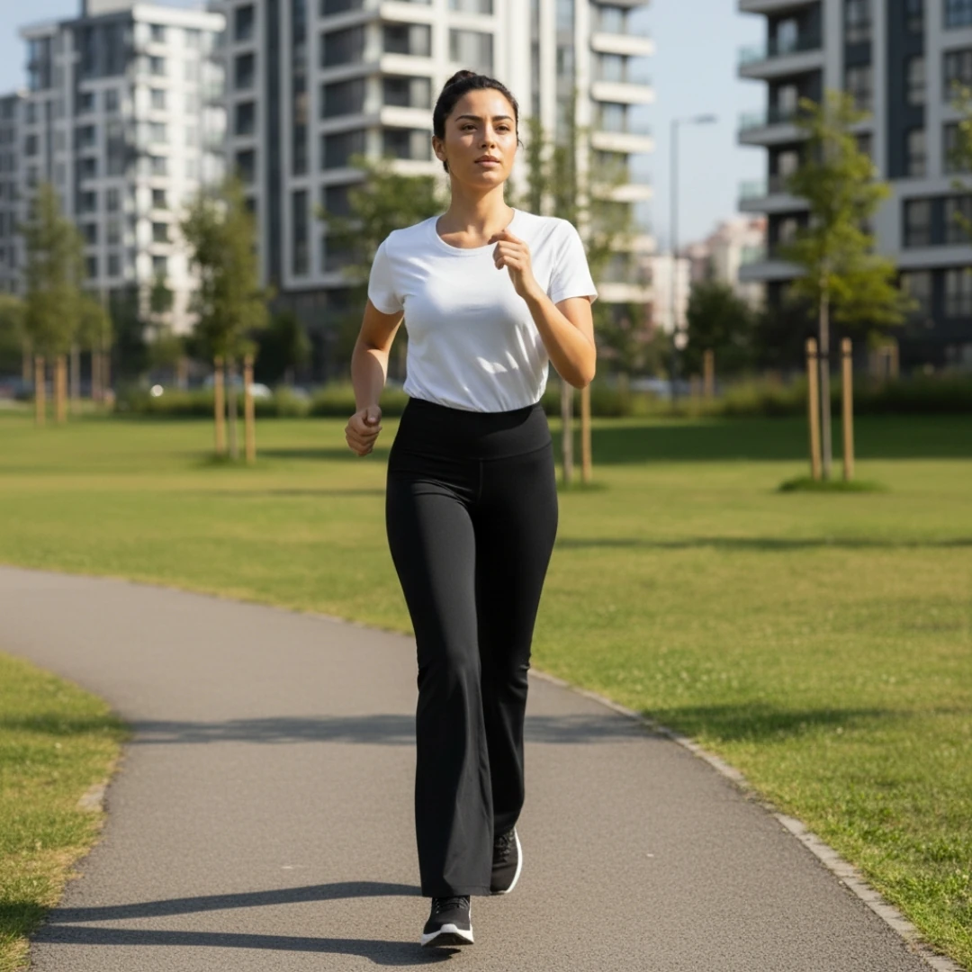 Rebuwo Kadın %100 Pamuk Beyaz Tshirt - Bisiklet Yaka, Kısa Kollu, Nefes Alabilen Kumaş