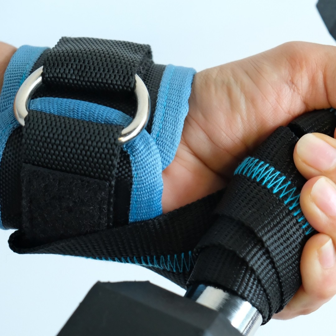 Rebuwo Ayarlanabilir Ayak/Bilek Ağırlık Kayışı – Fitness & Egzersiz İçin D-Halkalı Çekiş Askısı (2’li Set)