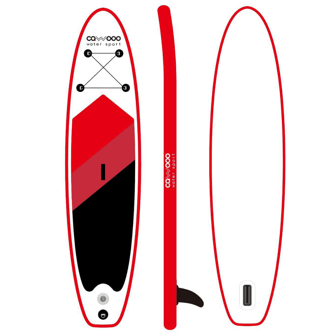 Cawooo SUP Şişme Sörf Tahtası Stand Up Paddle Board 78*320*15 cm Kırmızı