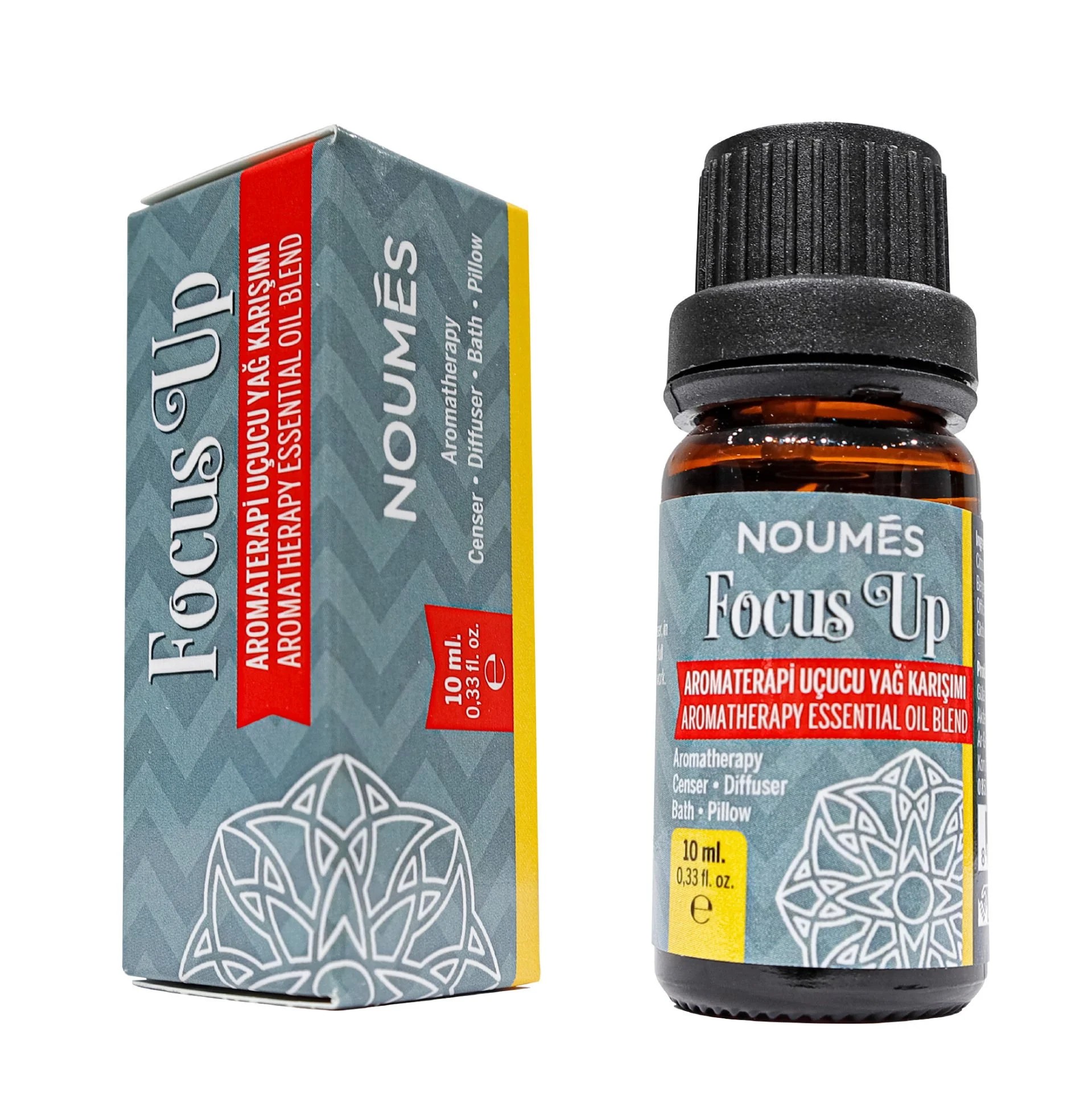 NOUMES %100 Saf Ve Doğal Focus Up Aromaterapi Uçucu Yağ Karışımı 10 ml